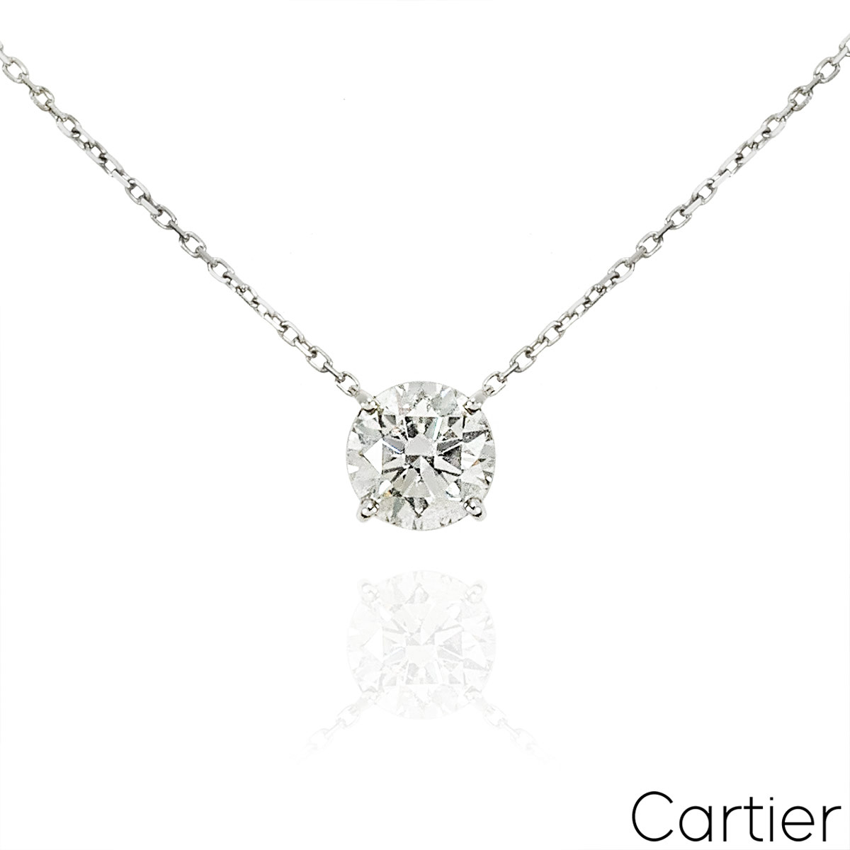 Cartier 1895 Diamond Necklace 1.37ct G/VVS1 Cartier 1895 Diamond Necklace 1.37ct G/VVS1